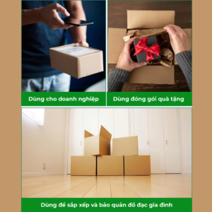 Hộp Carton Nắp Gài, Đáy Khóa – Giải Pháp Đóng Gói COD Chuyên Nghiệp