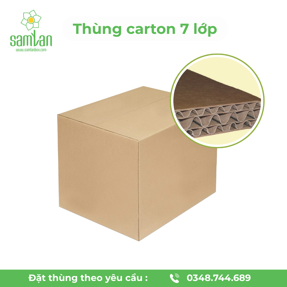 Thùng carton 7 lớp cực bền