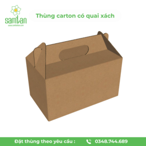Thùng Carton Có Quai Xách – Thiết Kế Vali Tiện Lợi & Độc Đáo