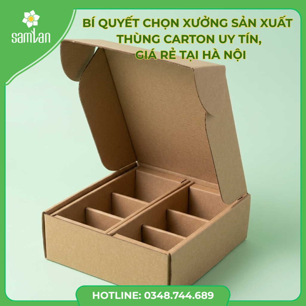 Bí Quyết Chọn Xưởng Sản Xuất Thùng Carton Uy Tín, Giá Rẻ Tại Hà Nội