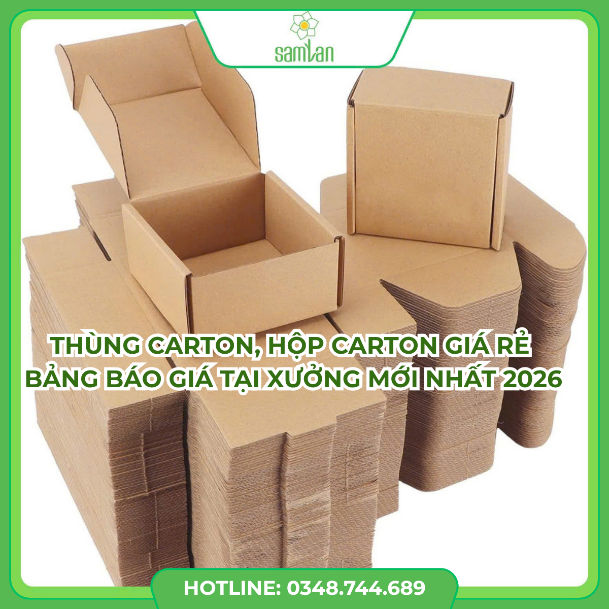 Read more about the article Thùng Carton, Hộp Carton Giá Rẻ – Bảng Báo Giá Tại Xưởng Mới Nhất 2026