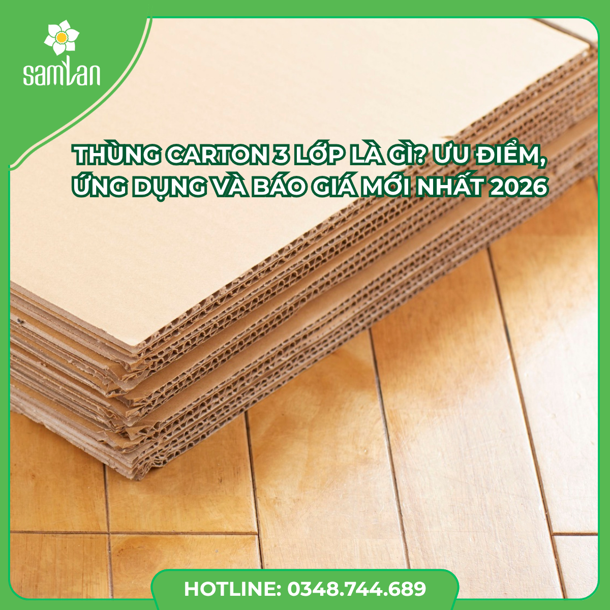 Read more about the article Thùng Carton 3 Lớp Là Gì? Ưu Điểm, Ứng Dụng Và Báo Giá Mới Nhất 2026