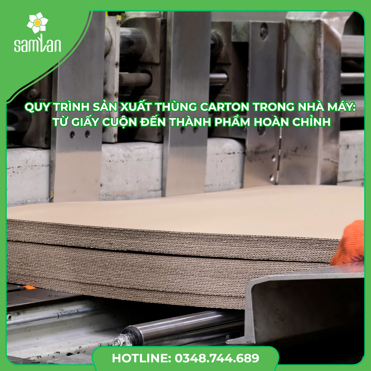 Read more about the article Quy trình sản xuất thùng carton trong nhà máy tiêu chuẩn chi tiết 2026