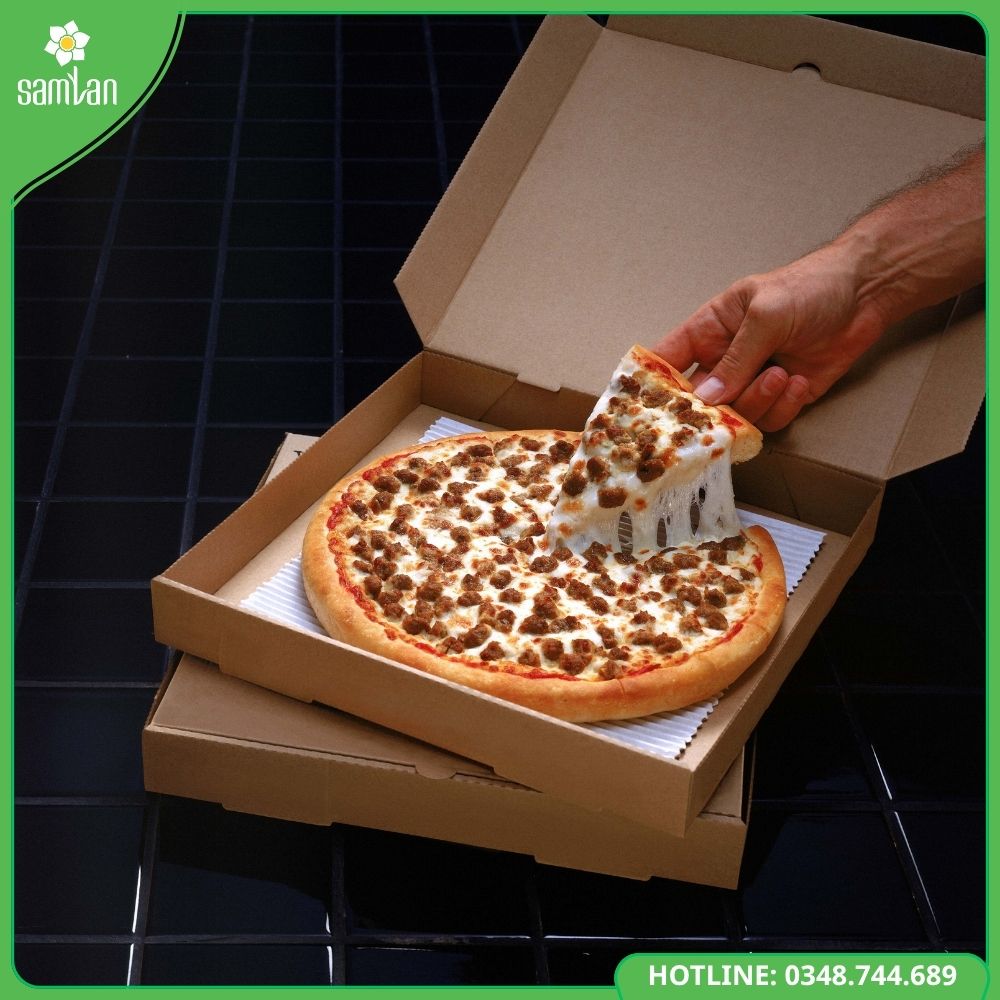 Sản Xuất Hộp Carton Thực Phẩm, Hộp Pizza An Toàn _ Sam Lan (6)