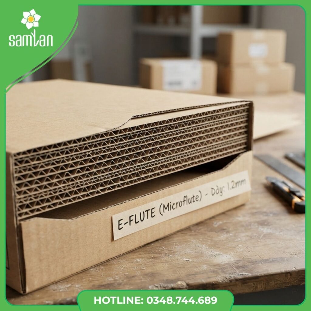 Carton Sóng E | Các Loại Sóng Thùng Carton | Sam Lan Box
